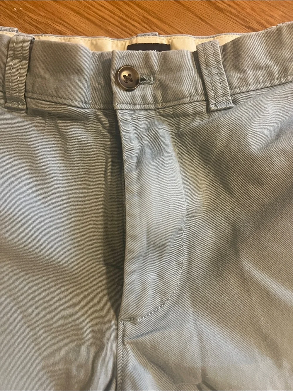 J. Crew Men’s Pale Blue Flat-Front Chino Shorts